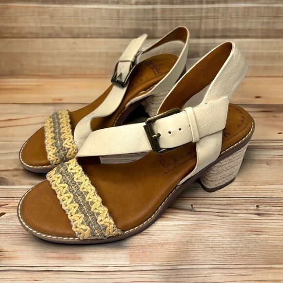 Zodiac Women’s Birch Ivy-Jute Espadrille Block Heel Sandal Size 5 - Picture 1 of 8